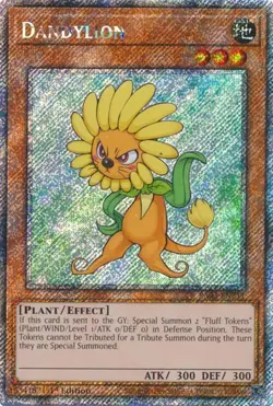 Dandylion - Platinum Secret Rare 1st Edition RA03-EN211 - NM - YuGiOh - Image 1