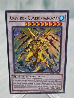Yugioh Crystron Quariongandrax RATE-EN046 Ultra Rare Raging Tempest - NM - Image 1