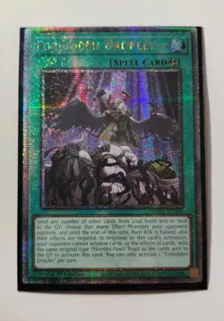 Near Mint Yugioh Forbidden Droplet - RA01-EN064 - Quarter Century Secret Rare - Image 1