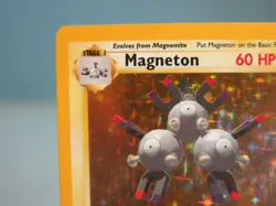 Magneton 9/102 Holo Rare Base Set Pokemon Card WOTC - Very Good / Lightly Played - Image 2