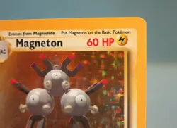 Magneton 9/102 Holo Rare Base Set Pokemon Card WOTC - Very Good / Lightly Played - Image 3