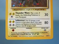 Magneton 9/102 Holo Rare Base Set Pokemon Card WOTC - Very Good / Lightly Played - Image 4