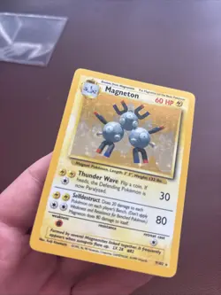 Magneton 9/102 Holo Rare Base Set Pokemon Card WOTC - Very Good / Lightly Played - Image 5