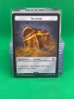MTG Final Fantasy - Moogle 11 & Treasure 23 [Token] - Image 2