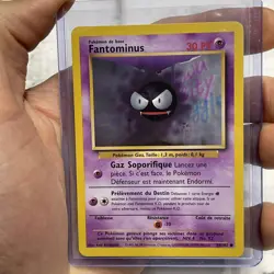 1999 Pokemon French Gastly Fantominus Base Set Card 50/102 Pokemon NM/MT TCG Vtg - Image 1