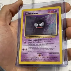 1999 Pokemon French Gastly Fantominus Base Set Card 50/102 Pokemon NM/MT TCG Vtg - Image 2
