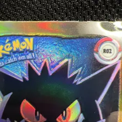 Gengar R02, NM, Gold Bordered Holo, Artbox Series 1, 1999 Sticker, Pokemon Cards - Image 4