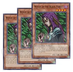 Yugioh Witch of the Black Forest x 3 - 1st Edition Rare NM - Plus Free Holo Card - Image 1