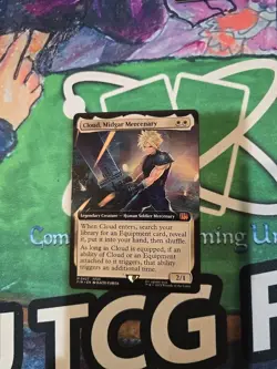 MTG Final Fantasy Cloud, Midgard Mercenary Extended Art - Image 1