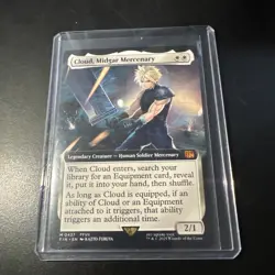 MTG Final Fantasy Cloud, Midgard Mercenary Extended Art - Image 1
