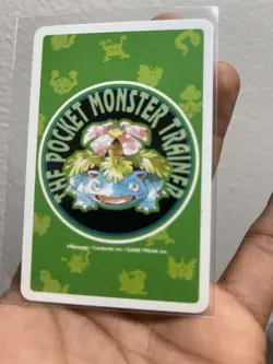 Pokemon Professor Oak Joker Green Venusaur Deck Playing Card Poker Nintendo - Image 2