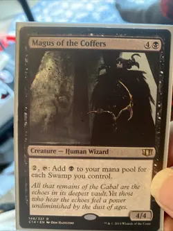 Magus of the Coffers Commander 2014 Rare MTG Card 148/337 - Image 1