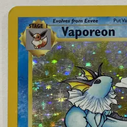 Vaporeon 12/64 Jungle Unlimited Rare Holo Vintage WOTC 1999 Pokemon Card LP / MP - Image 5