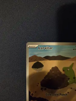 Larvitar 203/197 Illustration Rare Obsideon Flames Pokemon TCG Card Near Mint - Image 2