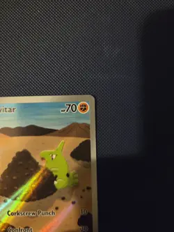 Larvitar 203/197 Illustration Rare Obsideon Flames Pokemon TCG Card Near Mint - Image 3