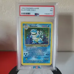 Blastoise #2/102 1999 Pokemon Card Base Set Unlimited NM Holo Rare Card PSA 7 - Image 1