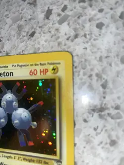 Pokemon TCG Magneton Base Set Holo Rare Card 9/102 LP Condition - Image 4
