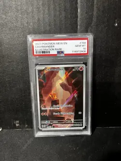2023 Pokemon Charmander Illustration Rare GEM MT 10 PSA Card - Image 1
