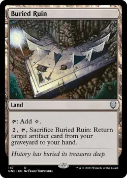 MTG - Buried Ruin - ONC 147 - Phyrexia: All Will Be One - Magic the Gathering - Image 1