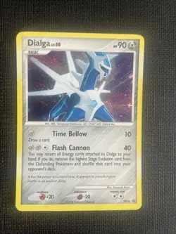 2008 Diamond & Pearl Black Star Promo Dialga DP26 - Holo Rare Pokemon Card NM/LP - Image 1