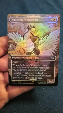 MTG: Ambrosia Whiteheart 0325 Borderless FOIL card Final Fantasy NM/M - Image 2
