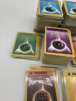 Pokemon Base Set Energy Card Unlimtied Lot of 525+ Cards 1999 Wotc NM to LP - Image 3
