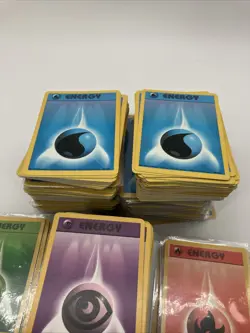 Pokemon Base Set Energy Card Unlimtied Lot of 525+ Cards 1999 Wotc NM to LP - Image 5