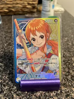 Nami OP11-041 Leader Parallel A Fist of Divine Speed ONE PIECE Card Japanese NM - Image 1
