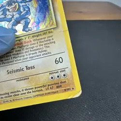 Pokemon TCG Machamp Holo Card Base Set 8/102 MP - Image 5