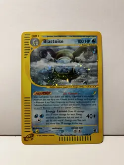 Pokemon TCG Blastoise Expedition 4/165 Holo Card - Image 1