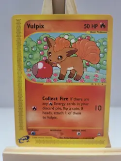 Pokemon Vulpix TCG Aquapolis Card 116/147 Regular Common LP Condition - Image 1