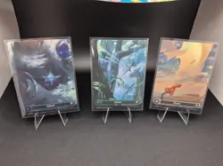 FOIL Full Art Borderless Basic Lands COMPLETE SET Edge of Eternities NM English - Image 2