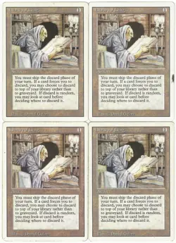 MTG Library of Leng x4 Revised Edition Uncommon MP Playset - Image 1