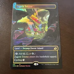Zagoth Triome (Showcase) MTG • Ikoria: Lair of Behemoths Foil Rare #313 - Image 1