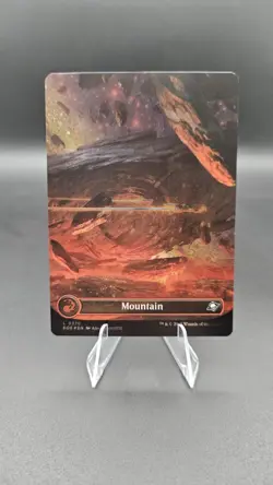 MTG Mountain 0370 Edge of Eternities Full Art Borderless Galaxy Foil NM - Image 1