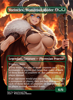 Vorinclex, Monstrous Raider - MTG Anime Custom - Playtest - Image 1