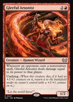 WOTC Commander: Duskmourn: House of Horror Gleeful Arsonist (R) NM - Image 1