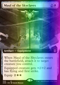 MTG Magic the Gathering Maul of the Skyclaves (320/457) Zendikar Rising NM FOIL - Image 1