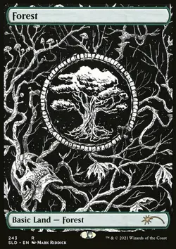 MTG Magic the Gathering Forest (243/1320) Secret Lair Drop Series NM - Image 1