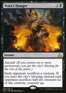 MTG Magic the Gathering Vona's Hunger (90/219) Rivals of Ixalan NM - Image 1