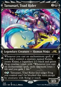 MTG Tatsunari, Toad Rider (345/572) Kamigawa Neon Dynasty NM - Image 1