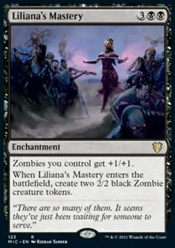 MTG Liliana's Mastery (123/198) Innistrad Midnight Hunt Commander LP - Image 1