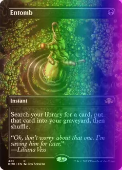MTG Magic the Gathering Entomb (426/481) Dominaria Remastered NM FOIL - Image 1