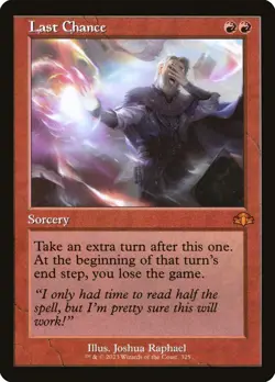 MTG Magic the Gathering Last Chance (325/481) Dominaria Remastered NM - Image 1
