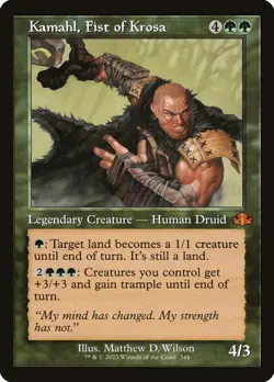 MTG Magic the Gathering Kamahl, Fist of Krosa (344/481) Dominaria Remastered NM - Image 1
