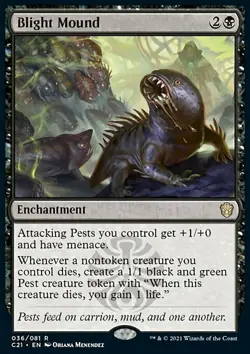 MTG Magic the Gathering Blight Mound (36/445) Commander 2021 NM - Image 1