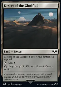 MTG Magic the Gathering Desert of the Glorified (275/344) Warhammer 40,000 NM - Image 1