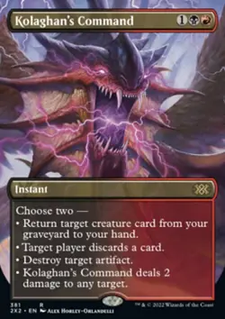 MTG Magic the Gathering Kolaghan's Command (381/603) Double Masters 2022 NM - Image 1