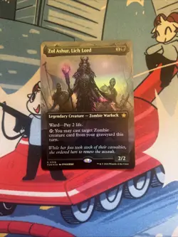 Zul Ashur, Lich Lord (Borderless) Foundations Foil - Image 1