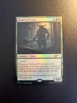 Primeval Titan Secret Lair 494 Promo MTG Magic Card NM Condition Foil - Image 2